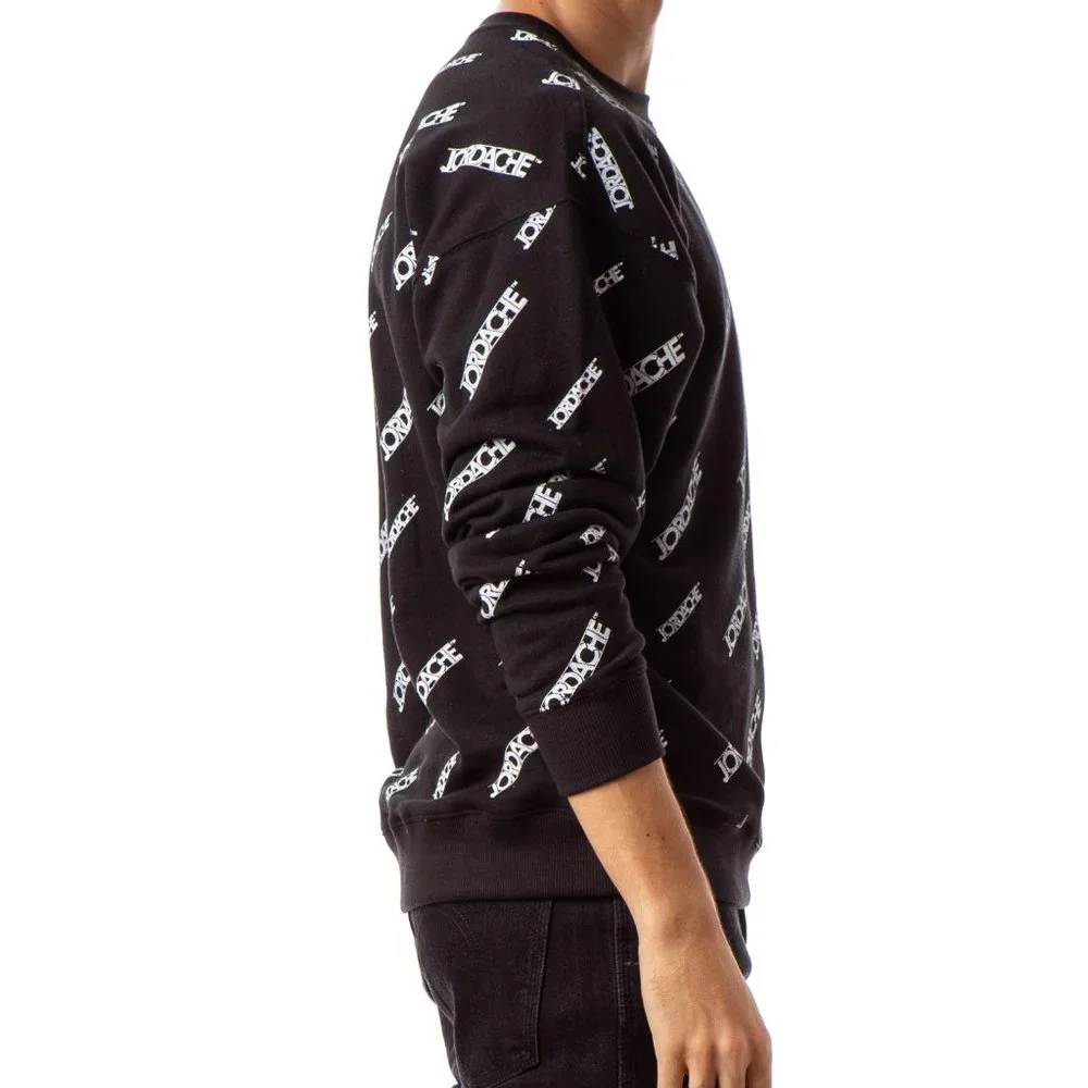 Jordache Vintage Men's All over graphic Sweatshirt - Picture 3 of 8